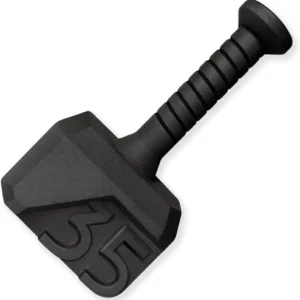 Hammer Kettlebells 35 Lbs - Cast Iron Weights anti Slip Powder Coated Handle - W