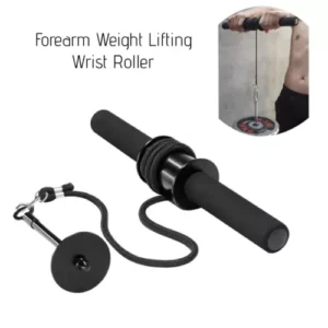 Gym Fitness Forearm Exerciser Wrist Roller Arm Trainer Weight Lifting Workout
