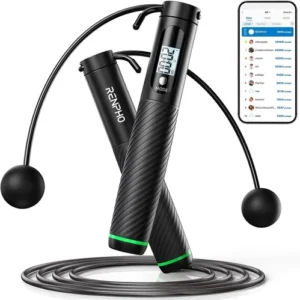 RENPHO Smart Jump Rope with Counter, Adjustable, App Data, for Fitness &Crossfit